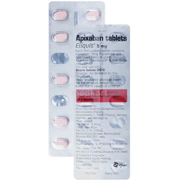 eliquis 5mg tablet 10's